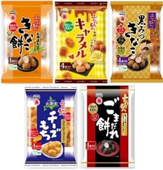 Amazon.co.jp: 越後製菓 ふんわり名人 5種アソート【きなこ餅